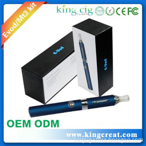 Electronic cigarette EVOD starter kit with colorful battery